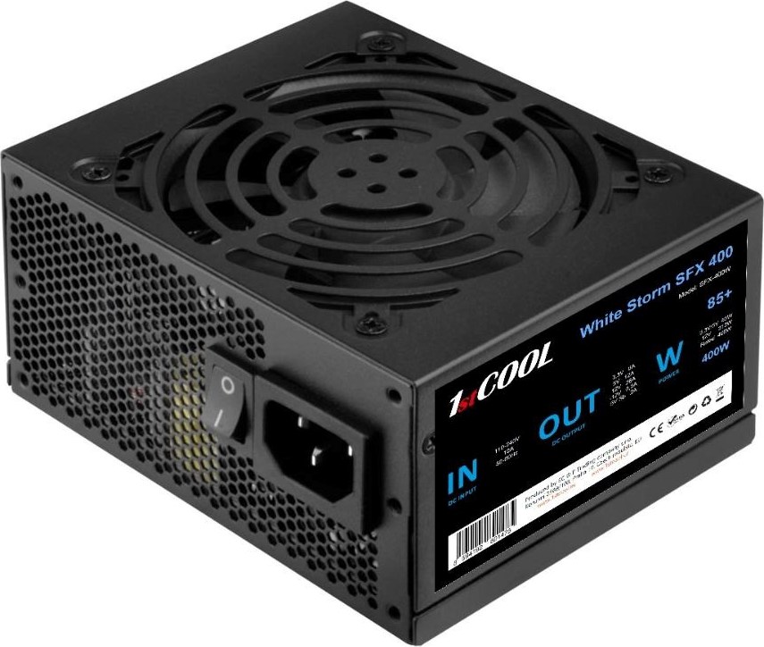 1stCOOL Zdroj White Storm SFX 400 85+, 400W, SFX, černá