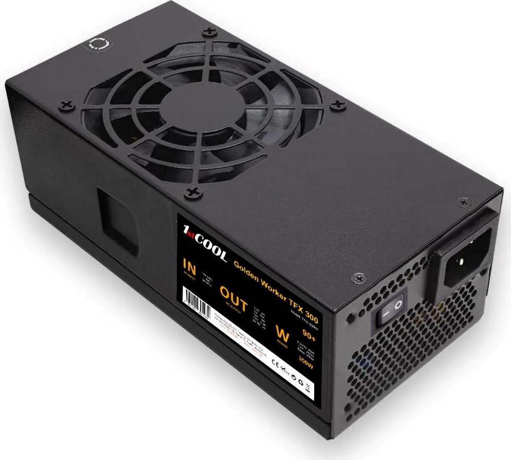 1stCOOL Zdroj Golden Worker TFX 300 88+, 300W, TFX, černá