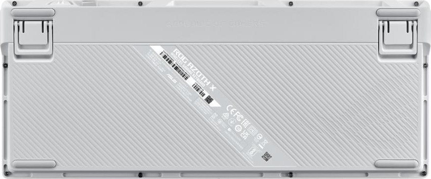 ASUS Klávesnice ROG Azoth X, Mechanická, Bezdrátová BT, RF 2.4GHz, US, bílá