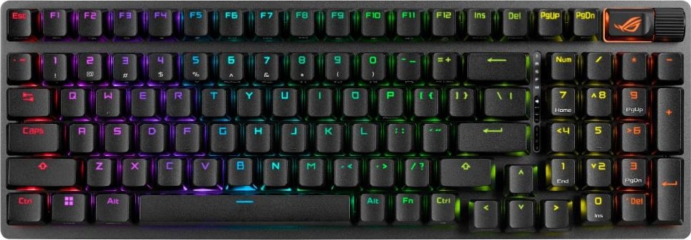 ASUS klávesnice ROG STRIX SCOPE II X, mechanická, drátová, ROG NX Snow V2, US