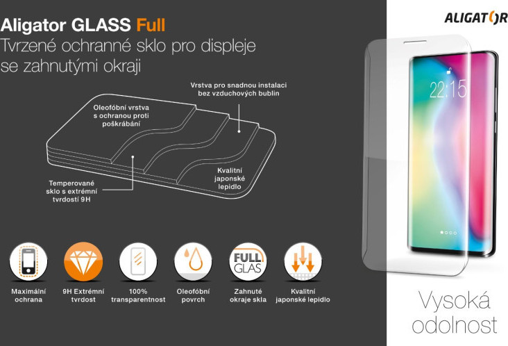 Aligator sklo GLASS FULL Xiaomi Not 14 Pro/Pro+