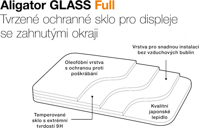 Aligator sklo GLASS FULL Xiaomi Not 14 Pro/Pro+