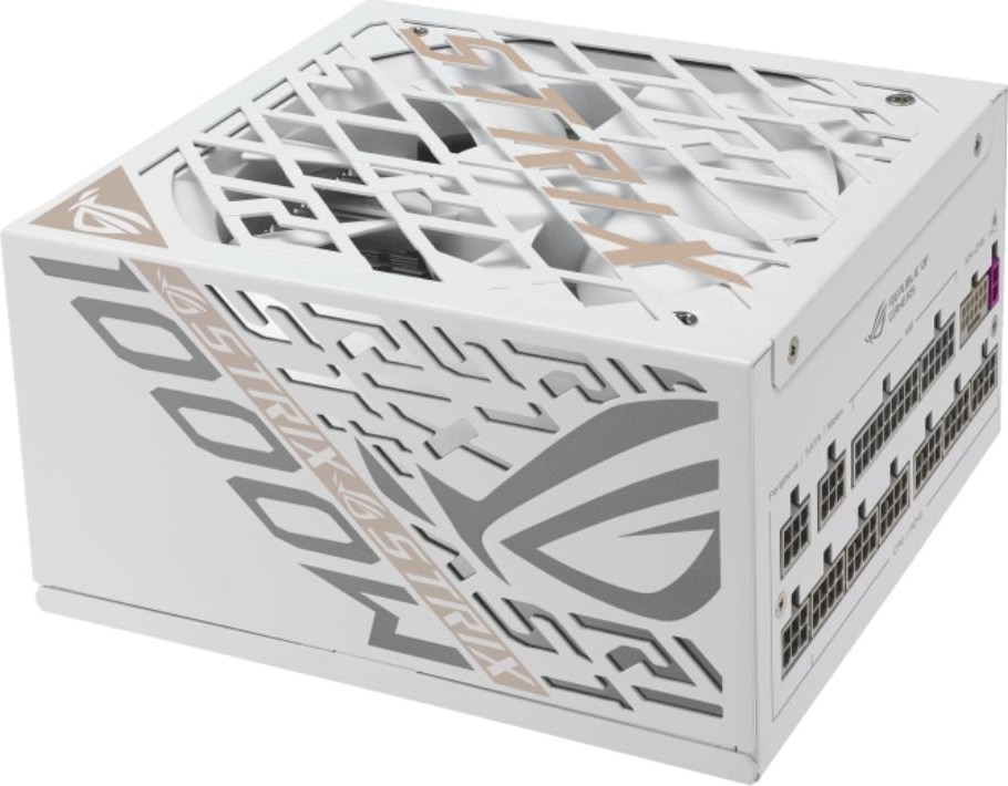 ASUS zdroj ROG STRIX 1000W White, 135mm, 80 Plus Platinum, Plně modulární, ATX 3.1