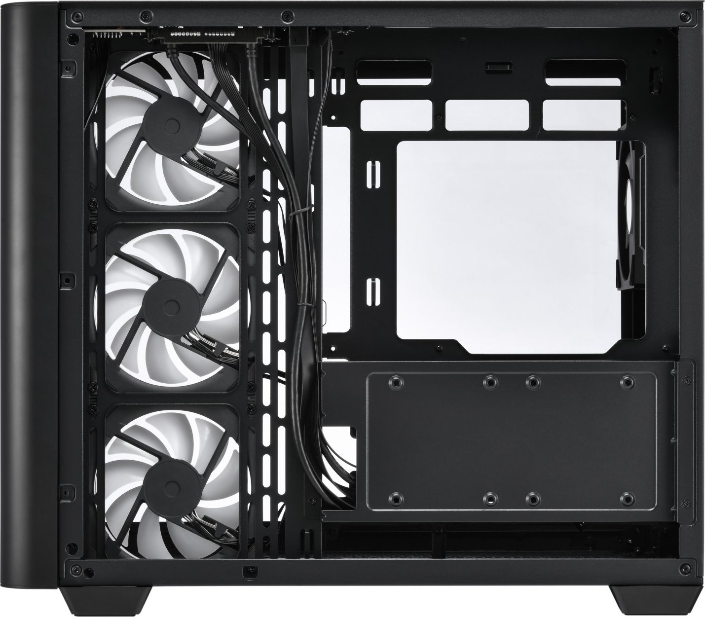 FSP M580-BP/Midi Tower/Transpar./Černá