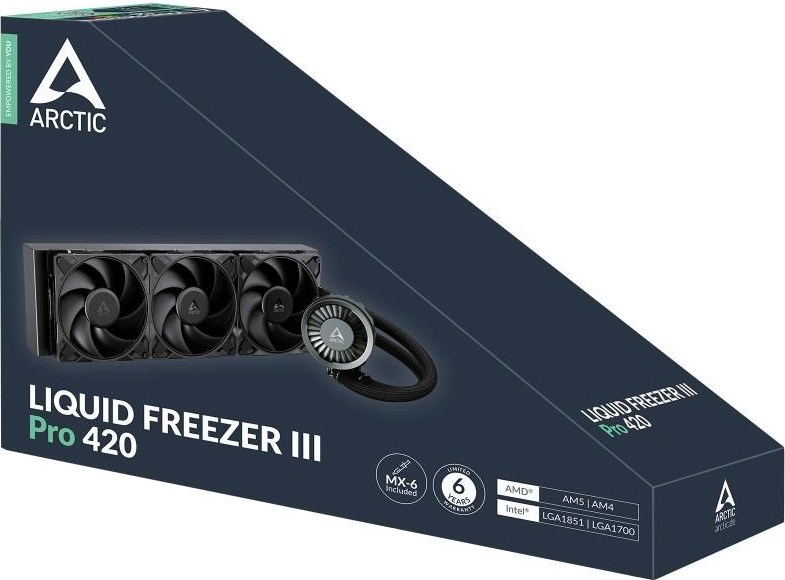 Arctic Cooling ARCTIC Vodní chladič Liquid Freezer III Pro 420, 3x140mm, PWM, LGA1851, AM5