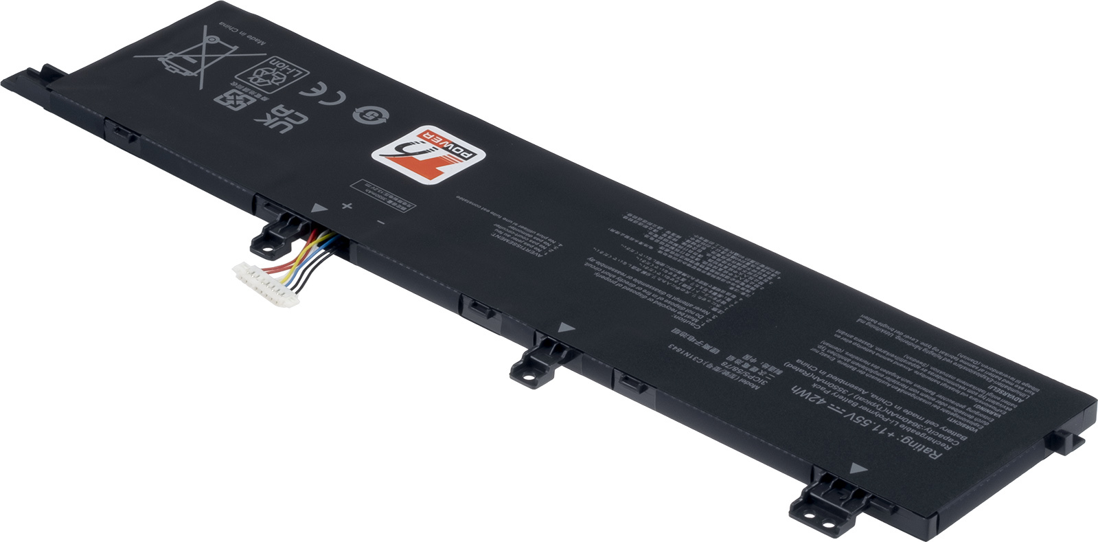 Baterie T6 Power pro Asus VivoBook S432F, S532F, X432F, X532F, 3640mAh, 42Wh, 3cell, Li-poly