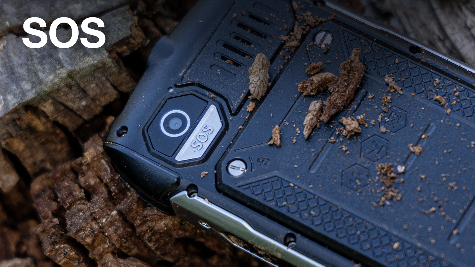 EVOLVEO StrongPhone H1, vodotěsný odolný Dual SIM telefon, černo-šedá