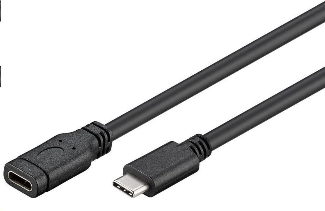 PremiumCord Prodlužovací kabel USB 3.2 generation 2, C/male - C/female, 1m