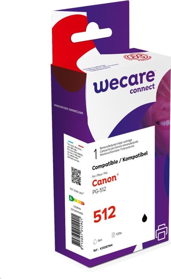 WECARE ARMOR kazeta pre CANON Pixma MP250, MP270 (PG512) čierna 15ml, 485 str