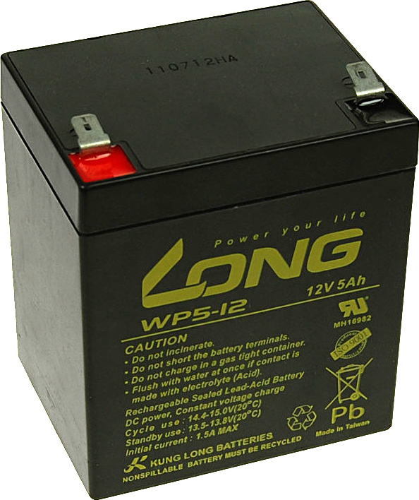 NoName Long 12V 5Ah olovený akumulátor F2