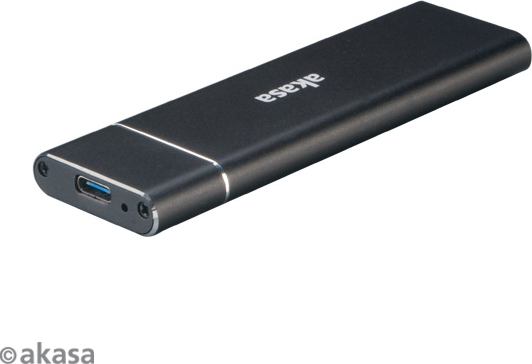 Externý box AKASA pre M.2 (NGFF) SSD, USB 3.1 Gen 2 Superspeed+ (podporuje 2230, 2242, 2260 a 2280), 10 Gb/s, hliník