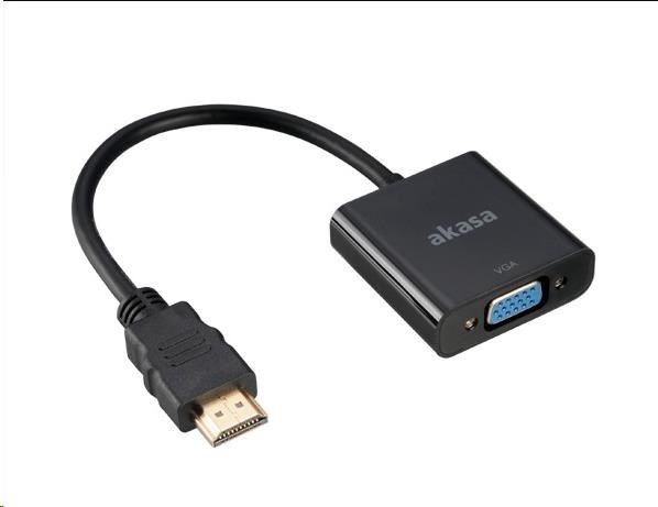 Adaptér AKASA HDMI na VGA, 20 cm