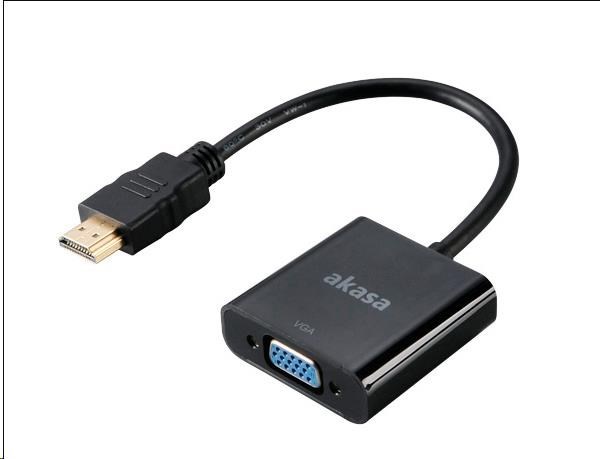 Adaptér AKASA HDMI na VGA, 20 cm