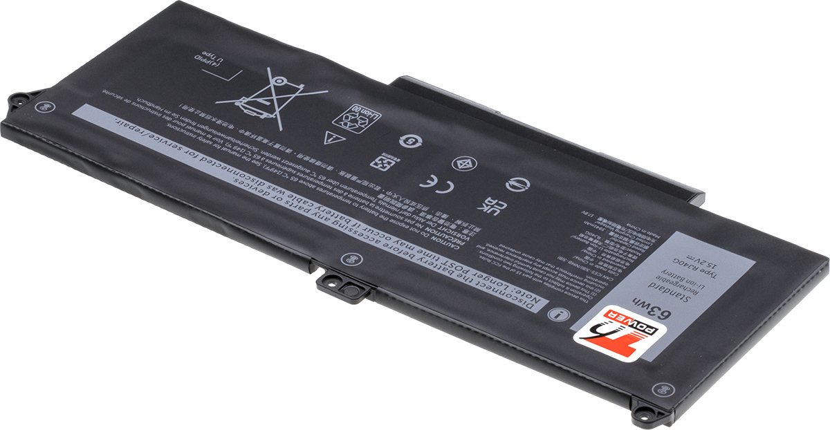Baterie T6 Power pro Dell Latitude 5420, 5520, Precision 3560, 4100mAh, 63Wh, 4cell, Li-pol