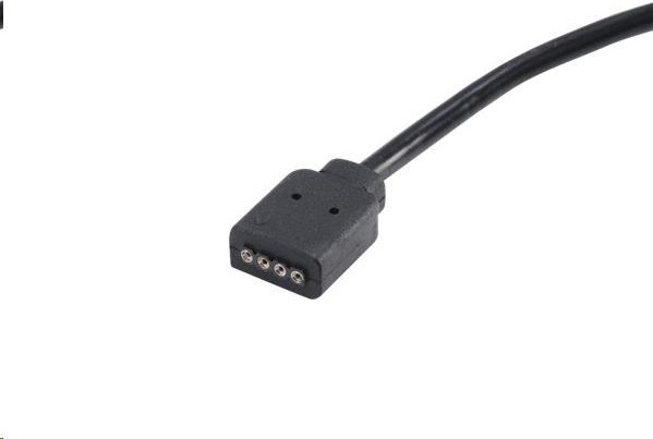 AKASA RGB LED rozbočovač a predlžovací kábel, 1x samica, 4x samec, 50 cm