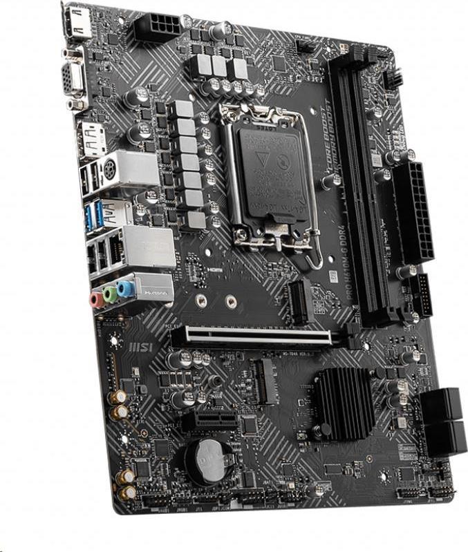 MSI MB Sc LGA1700 PRO H610M-G DDR4, Intel H610, 2xDDR4, 1xDP, 1xHDMI, 1xVGA, mATX