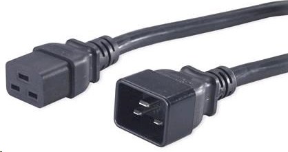 PREMIUMCORD Napájací kábel 230V/16A predĺženie 1,5m (konektory IEC 320 C19 - IEC 320 C20)