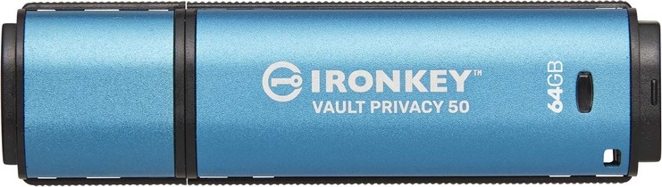 Kingston 64GB IronKey Vault Privacy 50 Šifrovanie AES-256, FIPS 197