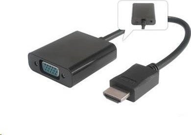 PREMIUMCORD Prevodník HDMI na VGA so zvukom (3,5 mm jack)
