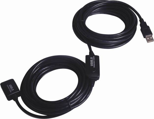 PREMIUMCORD USB 2.0 opakovač a predlžovací kábel A/M-A/F 15 m