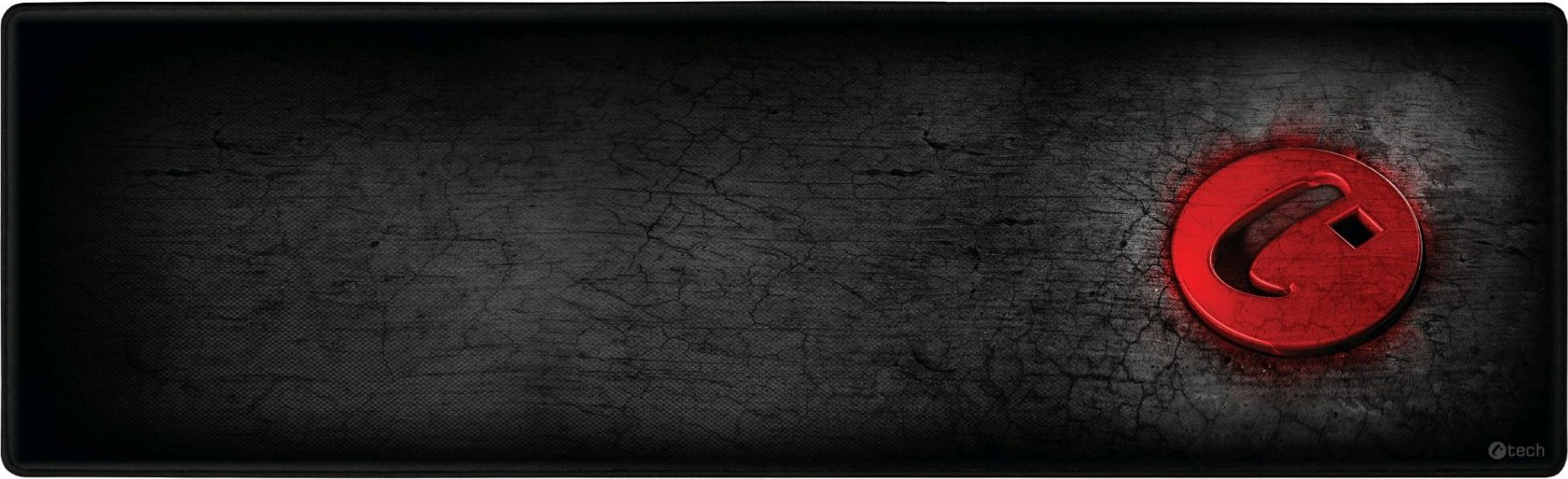 C-TECH herná podložka pod myš ANTHEA XL, 900x270x4mm, obšité okraje