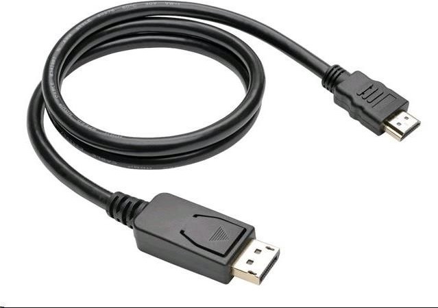 C-TECH DisplayPort/HDMI kábel, 3 m, čierny