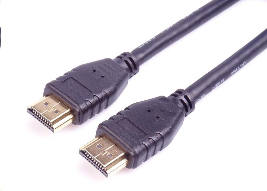 Kábel HDMI PREMIUMCORD 2.1 vysokorýchlostný + ethernetový kábel 8K@60Hz, pozlátené konektory, 1,5 m