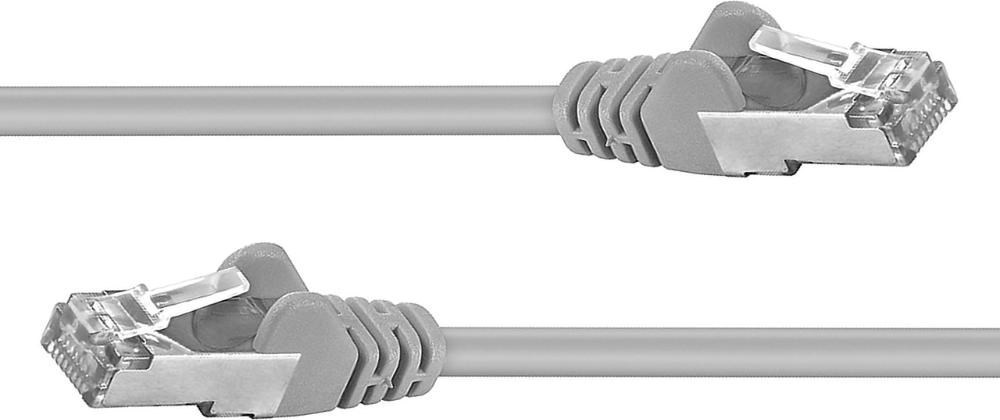 Premiumcord Patch kabel CAT 6a S-FTP,RJ45-RJ45,LSOH, AWG 26/7 0,25m šedá