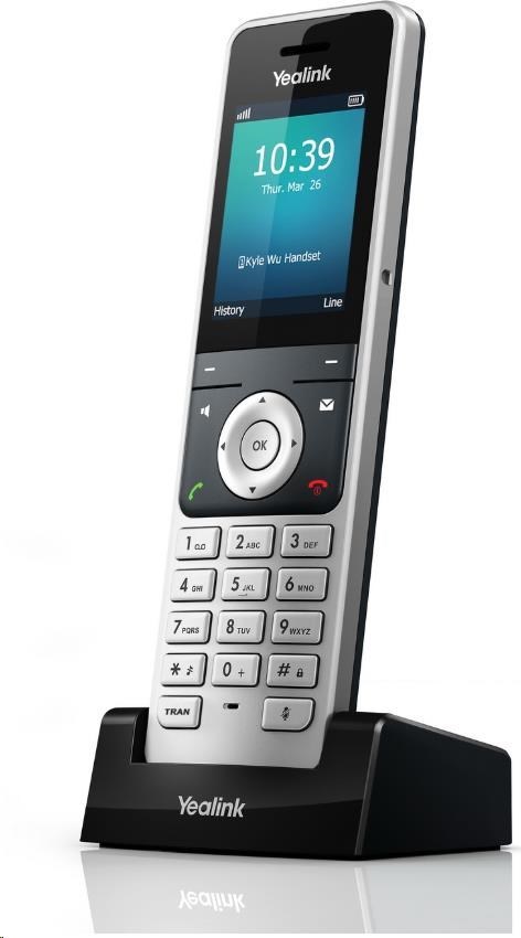 Yealink W56H IP DECT slúchadlo pre W60P, W56P, W52P, 2,4" farebný LCD displej 240x320, 6 prog.tl.