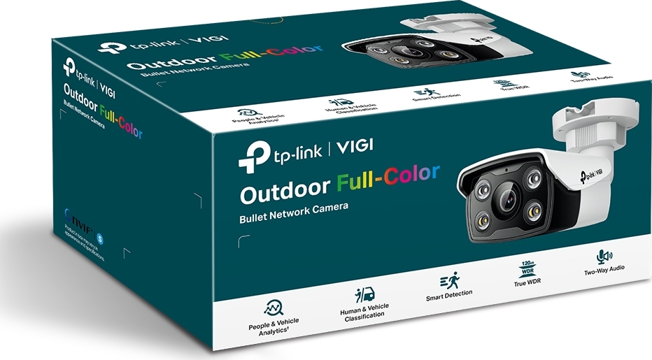 TP-LINK VIGI C350(6mm) 5MP Full-Color Bullet Network cam.