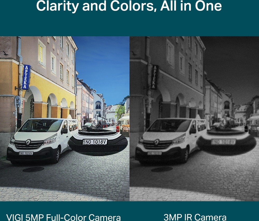 TP-LINK VIGI C350(6mm) 5MP Full-Color Bullet Network cam.