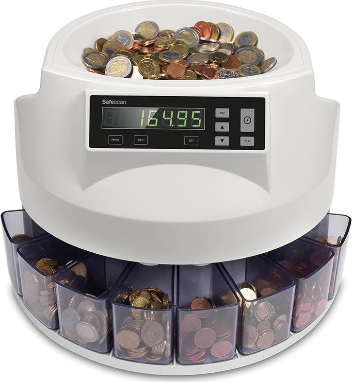 Safescan Triediaci a počítací stroj na mince CZK typ 1250