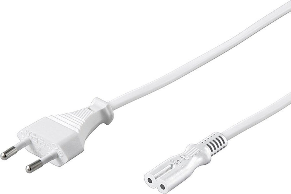 PREMIUMCORD 230V napájací kábel k magnetofónu 2m biely