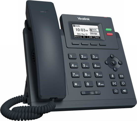 Yealink SIP-T31G SIP telefon, PoE, 2,3" 132x64 podsv. LCD,  x SIP úč., GigE
