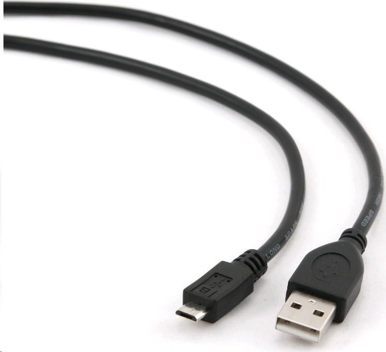 Kábel USB GEMBIRD 2.0 Kábel A-Micro B 0,5 m (čierny)