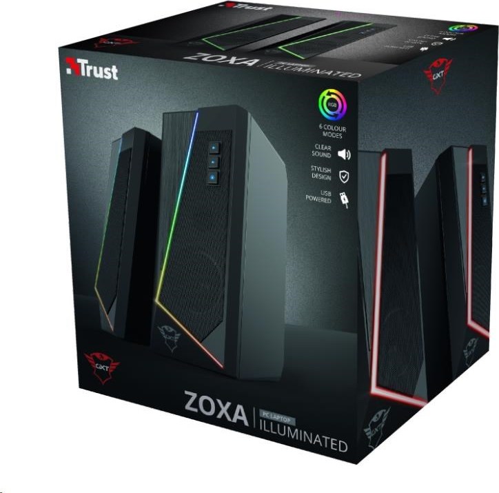TRUST GXT 609 Zoxa RGB osvetlená sada reproduktorov