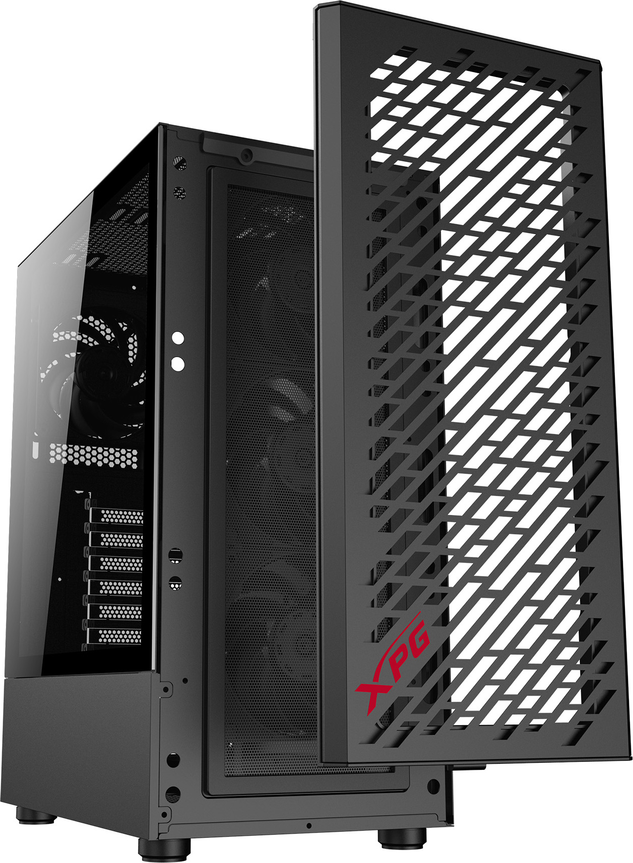 ADATA XPG case VALOR AIR Mid-Tower, bez zdroje, 4x 120mm Fan, Černá
