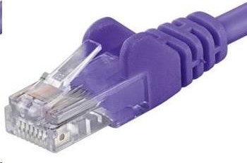 PREMIUMCORD Patch kábel UTP RJ45-RJ45 CAT5e 1m fialový