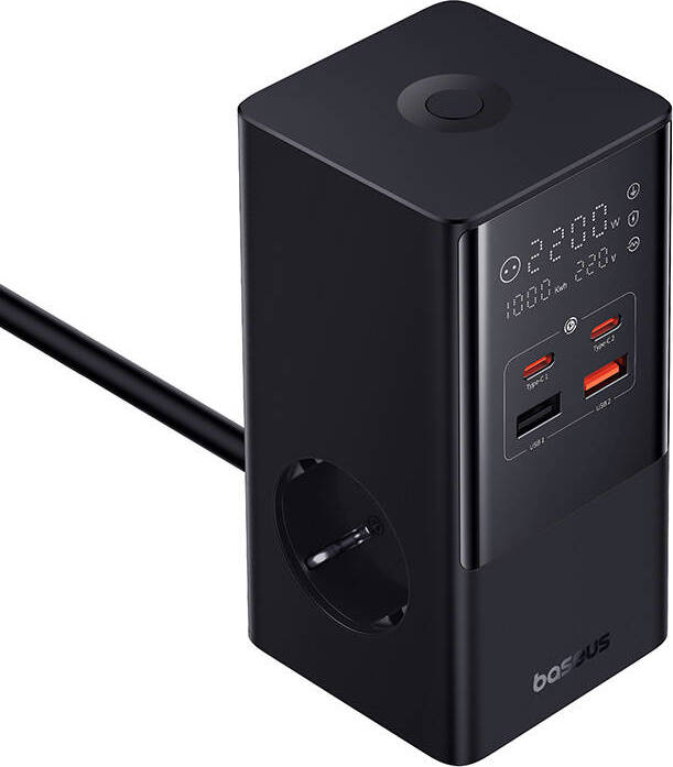 NoName Nabíjecí stanice Baseus PowerCombo Tower 100W EU černá