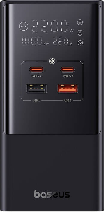 NoName Nabíjecí stanice Baseus PowerCombo Tower 100W EU černá