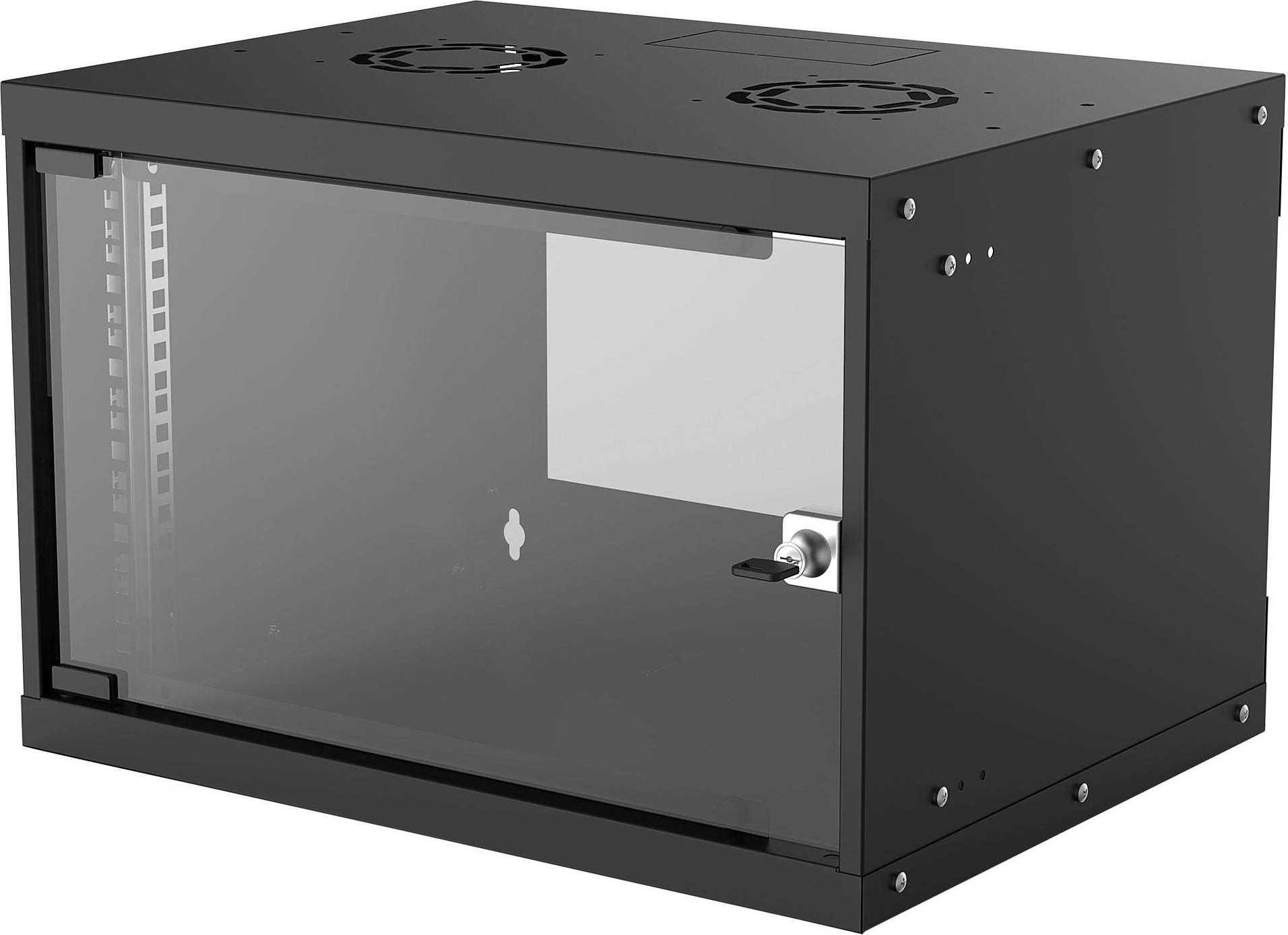 Intellinet 19" rack BASIC 6U/400 mm, čierny, rozložený flatpack