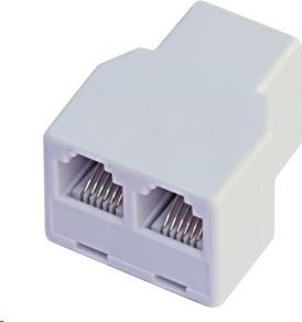 OEM Dvojitý konektor RJ12, 1x6p6c/2x6p6c - telefón