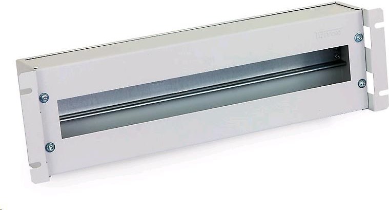 TRITON 19" istič 3U s krytom, DIN, sivý