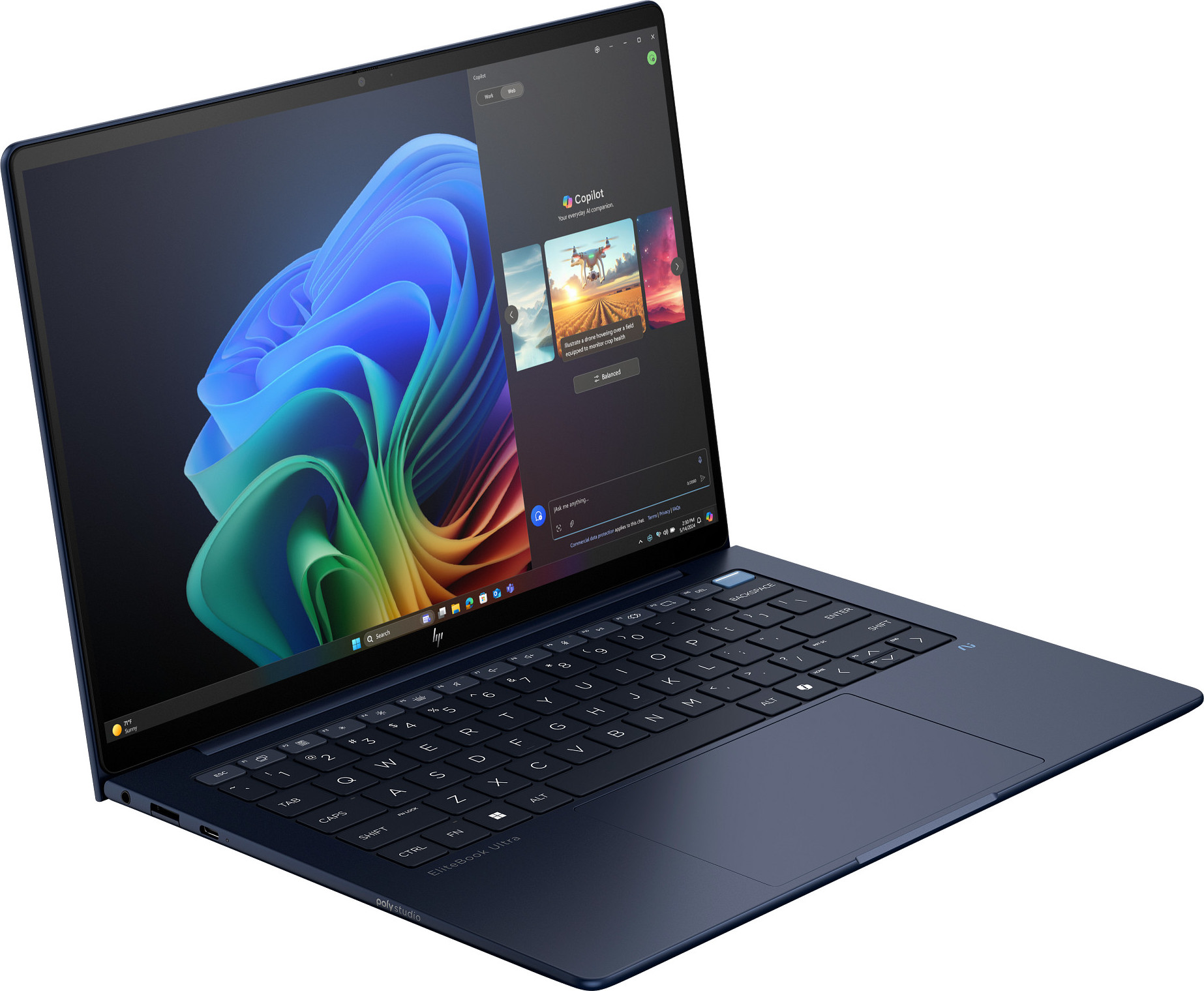 HP Inc. HP NTB EliteBook Ultra G1i U5-226V 40TOPS 14"2.8K 2880x1800 OLED 400 120Hz IR,16GB,512GB TLC,64WHr,Win11Pro,EVO, 3y onst