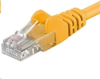 PREMIUMCORD Patch kábel UTP RJ45-RJ45 CAT5e 15m žltý