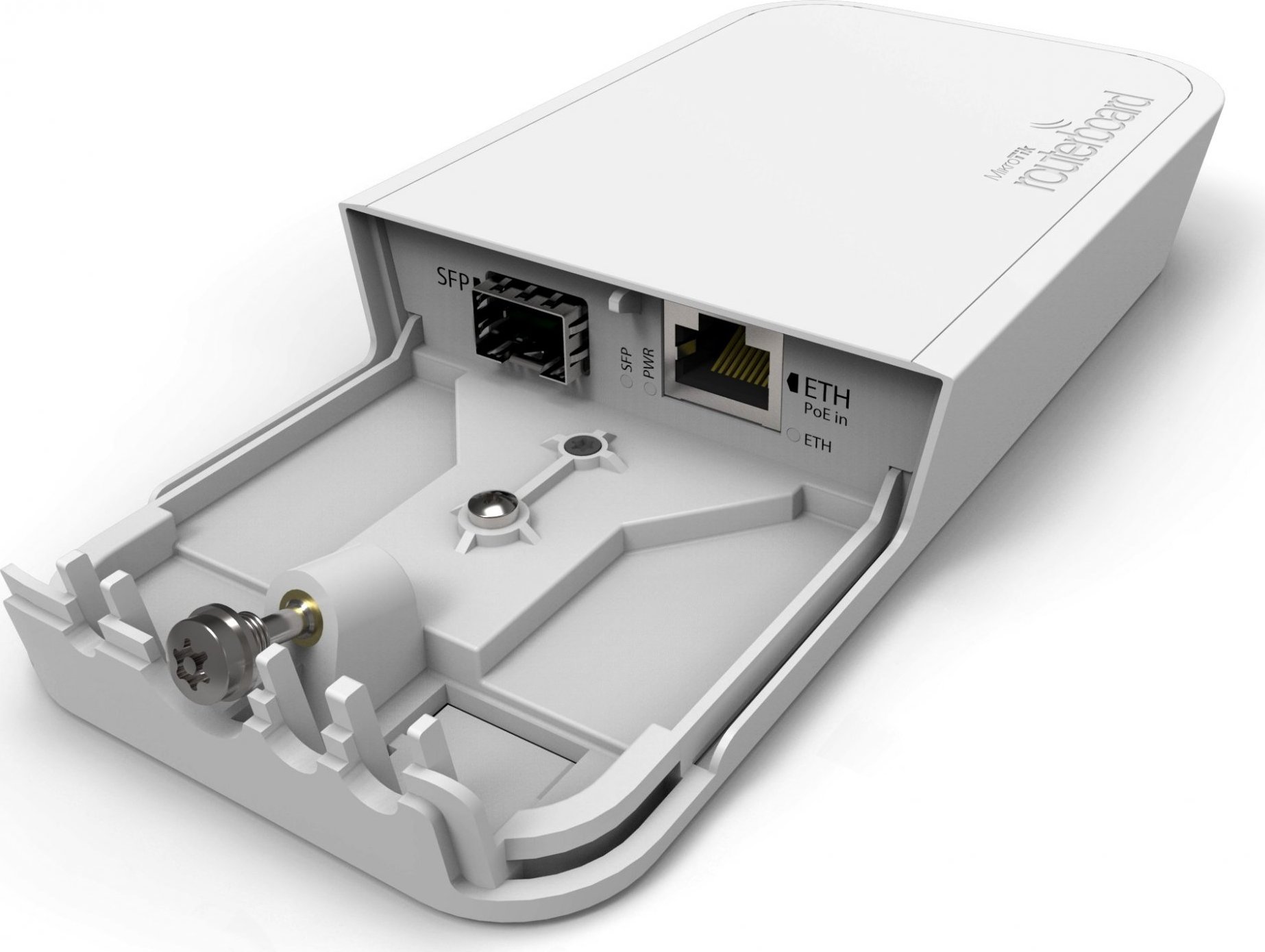 MikroTik RBFTC11, opticko-kovový konvertor, vonkajšia vodotesnosť, vrátane. Injektor PoE a napájací zdroj