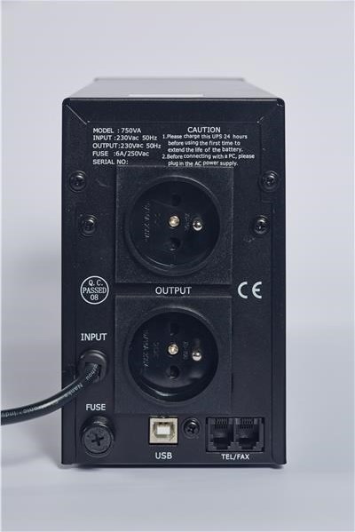 EUROCASE UPS EA200LED 750VA line interactive