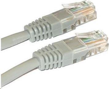 XtendLan patch kábel Cat6, UTP - 0,25m, sivý (predaj po 10 ks)