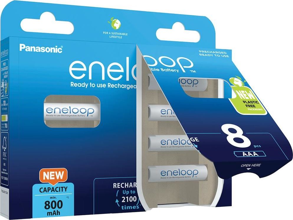 PANASONIC HR03 AAA 4MCCE/8BE ENELOOP N, 800 mAh (Blistr 8ks)