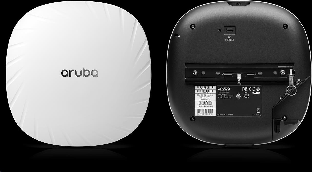 Hewlett Packard Enterprise Aruba AP-515 (RW) Dual Radio 4x4:4 + 2x2:2 802.11ax Internal Antennas Unified Campus AP RENEW Q9H62A